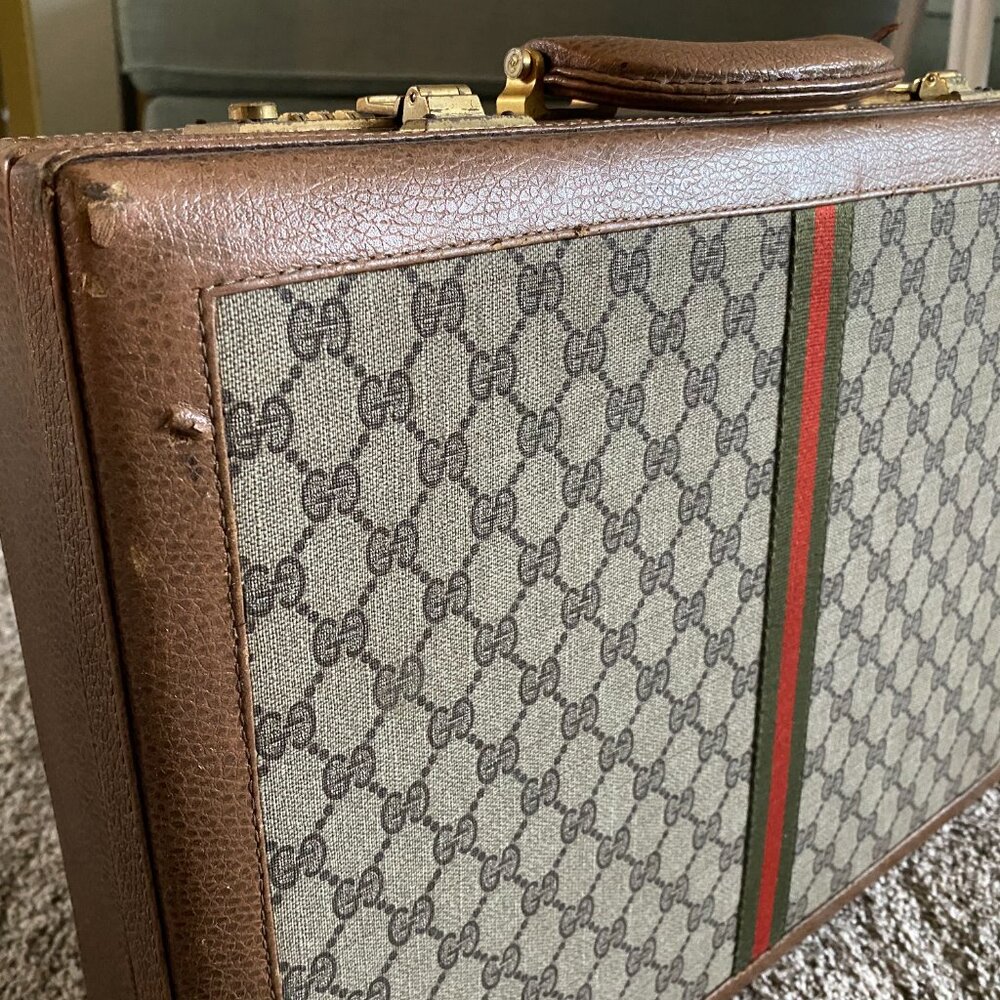 Gucci Briefcase - Savoy Hard Briefcase Vintage - Gucci Web Stripe Briefcase - Picture 3 of 8